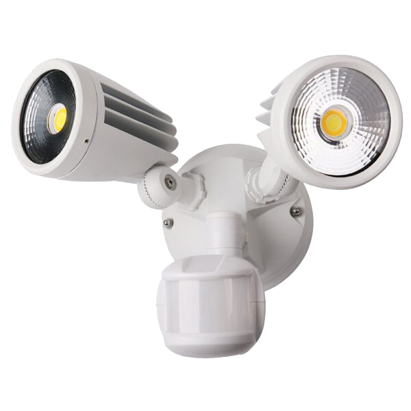Fortress II 30W Tricolour LED Security Light Double, sensor option available
