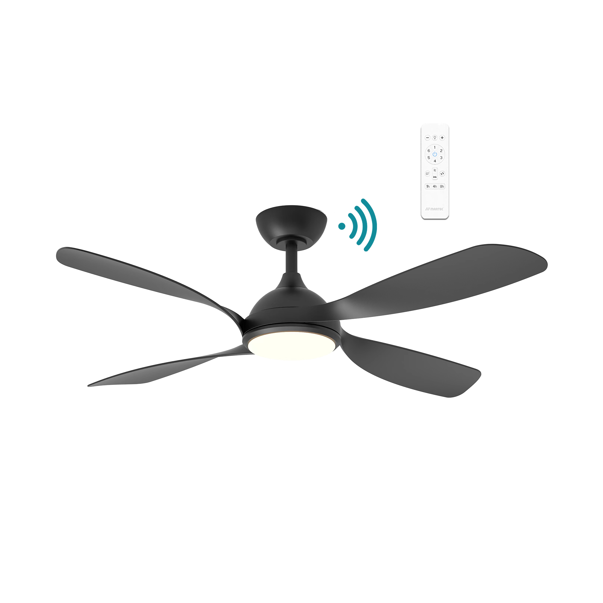 Hampton DC 52″ Smart Ceiling Fan With WIFI Remote Control + LED light - Image 3
