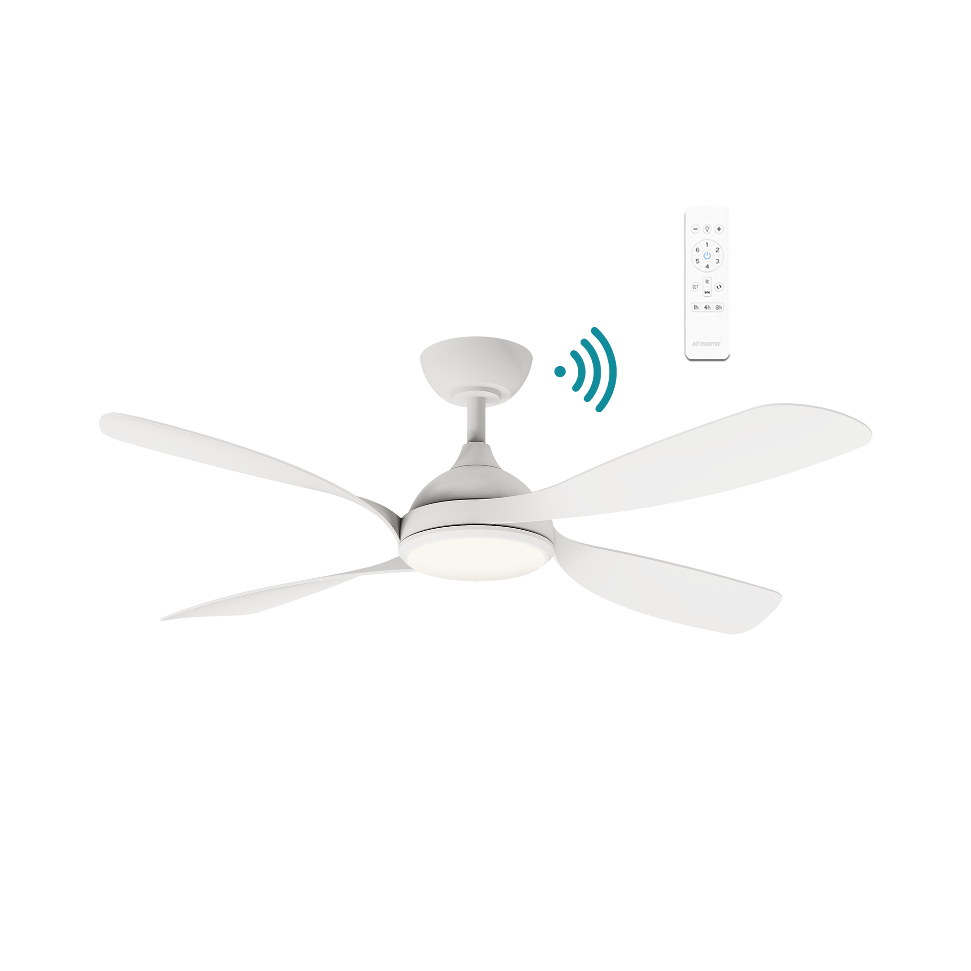 Hampton DC 52″ Smart Ceiling Fan With WIFI Remote Control + LED light - Image 2