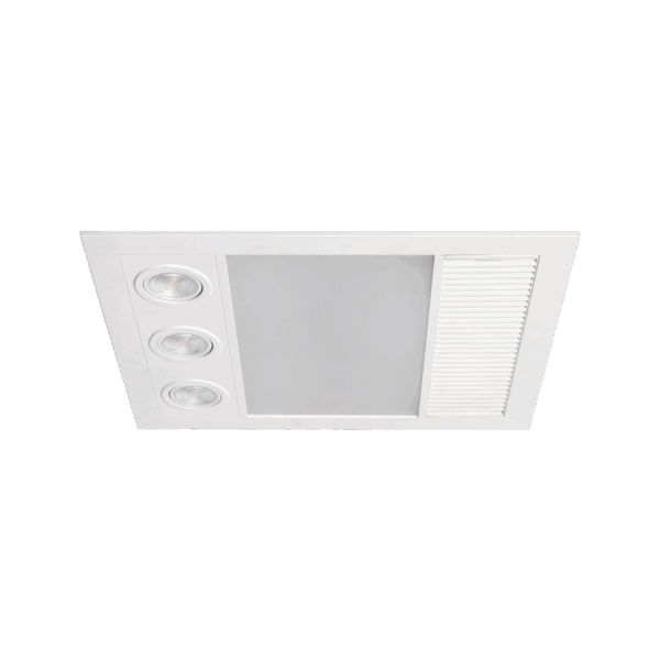 Linux Mini DC - 3 in 1 Bathroom Heater and Exhaust Fan with Tricolour LED Light - Image 3