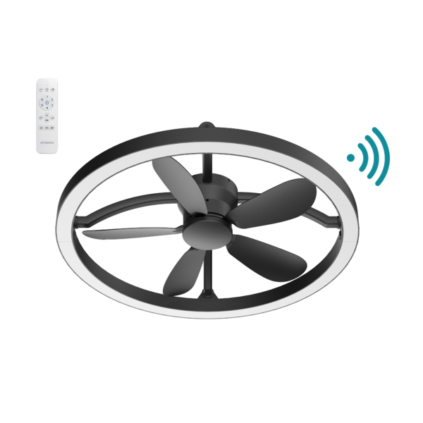 martec catalina ceiling fan with remote and light color black