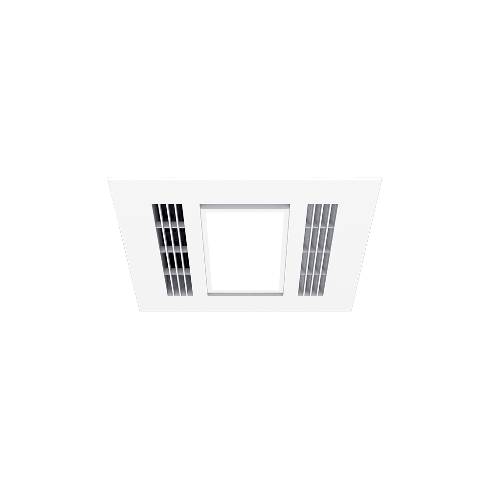 Furnace Mini 4-in-1 bathroom heater with 380mm fascia and 100mm ducting